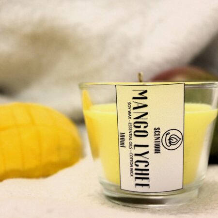 Świeczka zapachowa 100ml w szkle – Mango Liczi